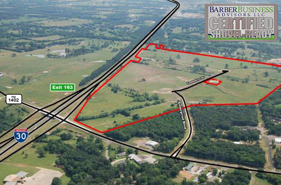 Mount Pleasant business park areal view